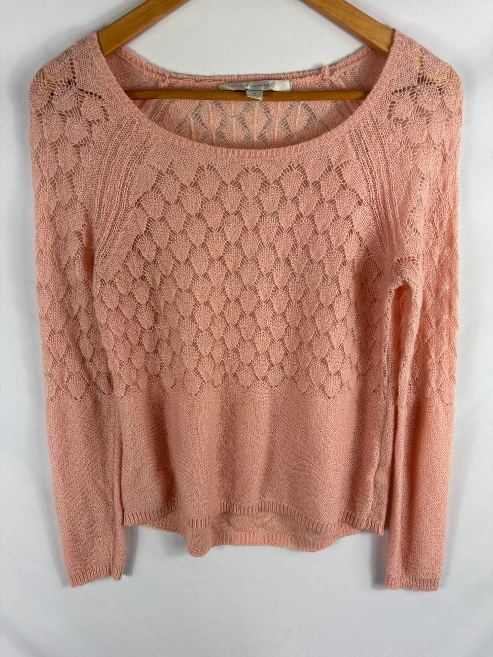 LC Lauren Conrad light Pink Loose Knit Sweater Size Medium